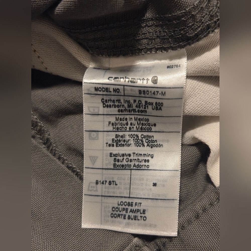 Carhartt Men's Gray Work Shorts - Picture 2 of 5